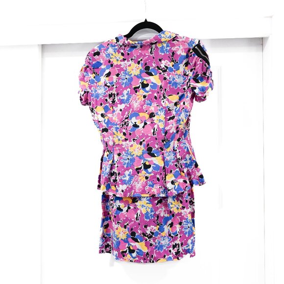 Alice McCall Size 6 Retro Punk Full Zipper Tiered Mini Dress - Picture 6 of 8